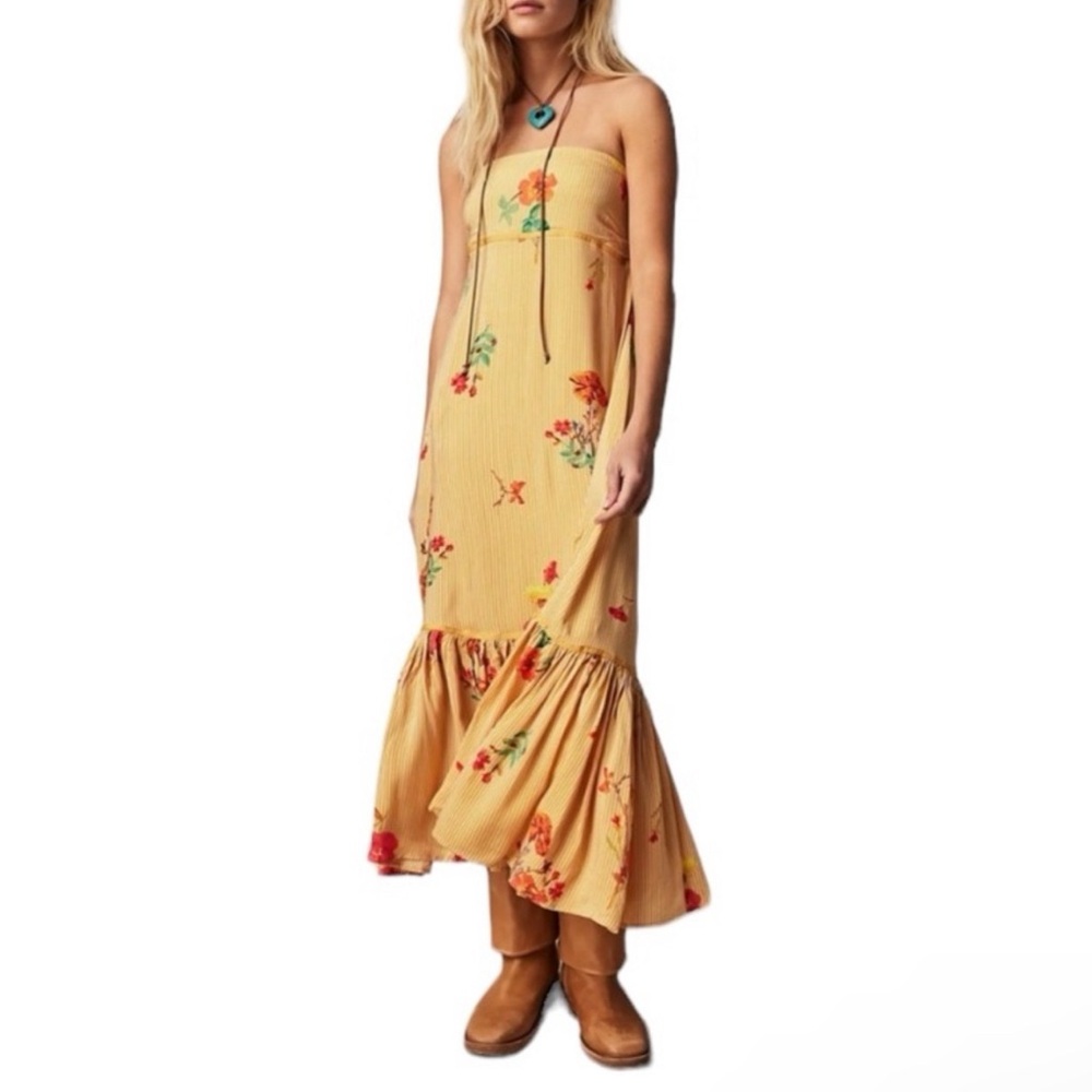 Free People Rosie Posie Midi Dress | Size Large